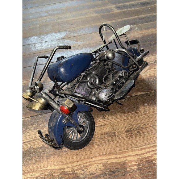 VTG Handmade Metal Harley Motorcycle Model 17L x10H